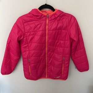 Girls packable jacket - pink